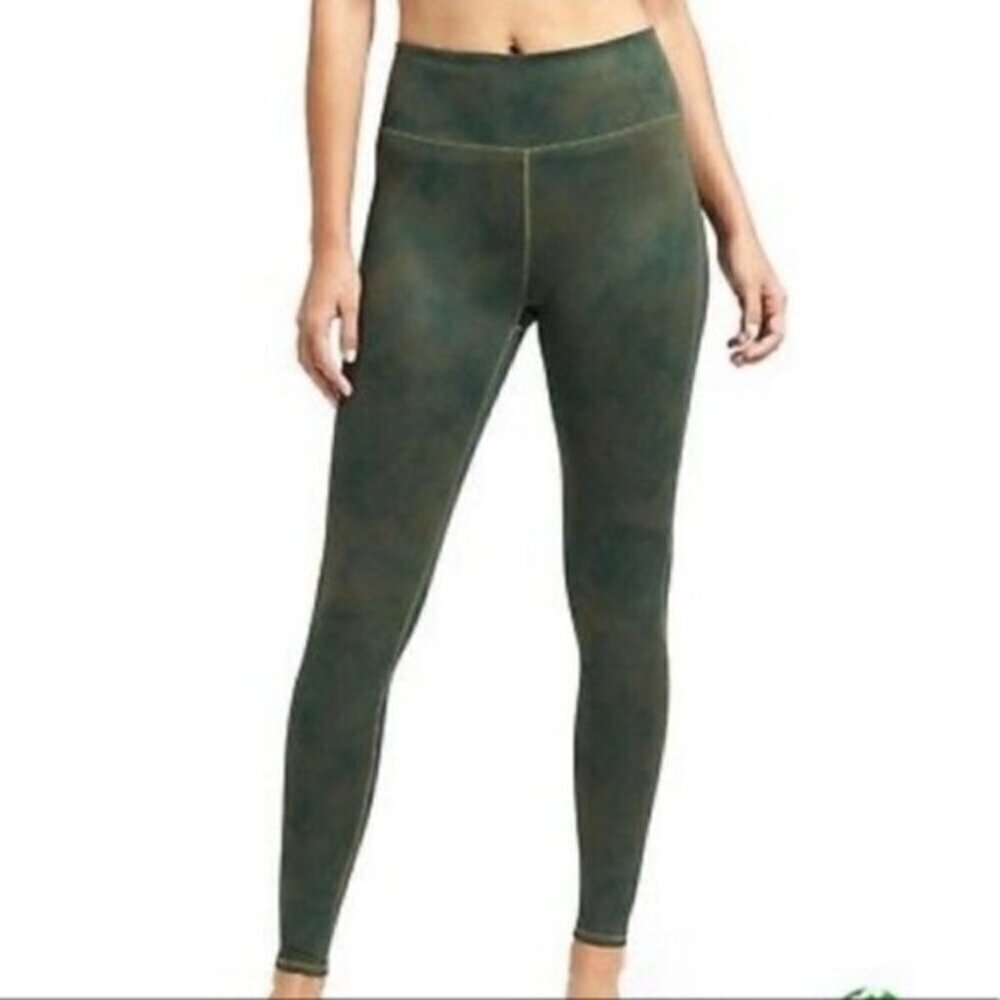 Athleta Green Clouds Chaturanga Tight Women Size XXSmall